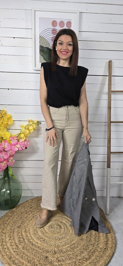 Camiseta hombreras two negro