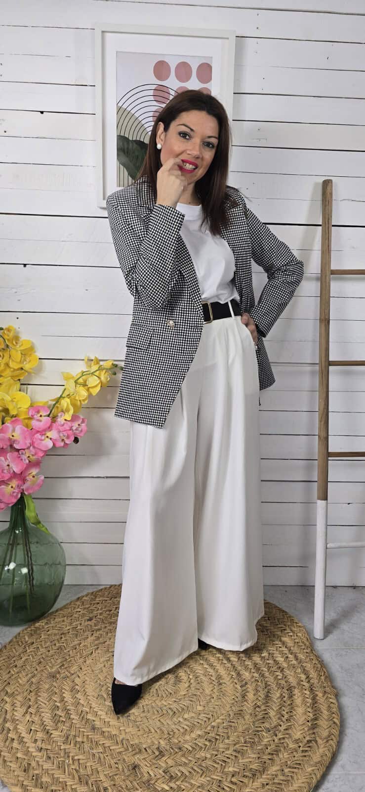 Blazer vichy estructura - Imagen 4