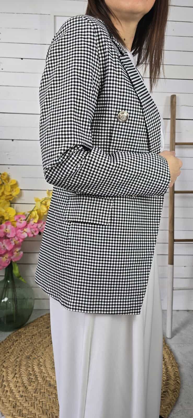 Blazer vichy estructura - Imagen 5