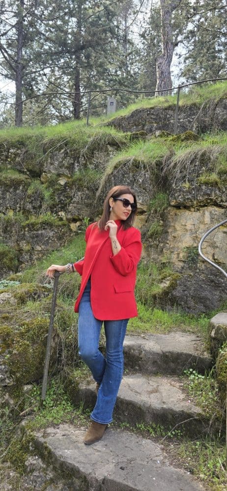 Blazer cruzada rojo - Imagen 2