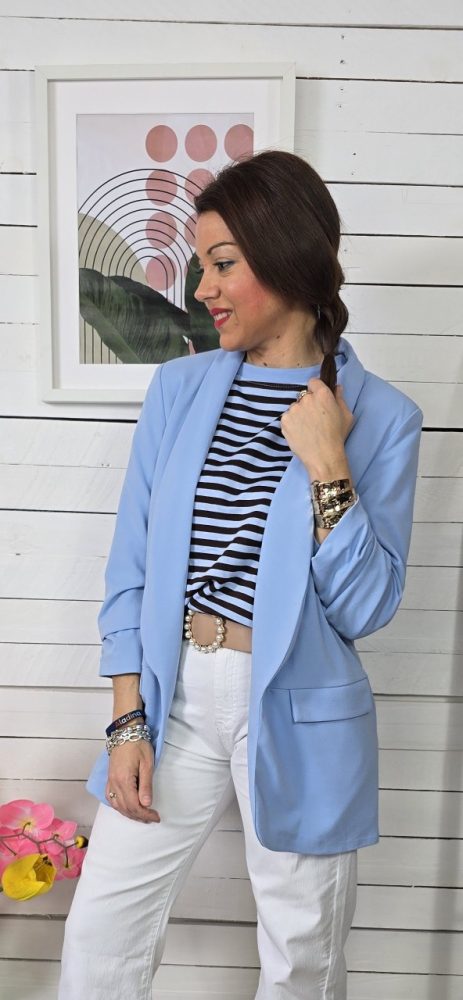 Blazer lisa cris celeste