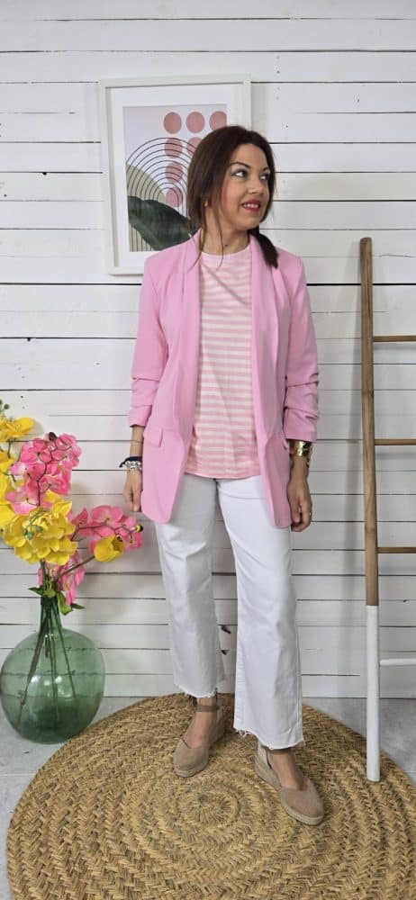 Blazer lisa cris rosa - Imagen 5