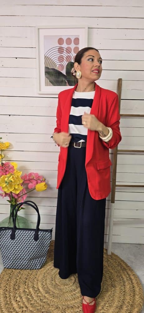 Blazer lisa cris rojo - Imagen 2