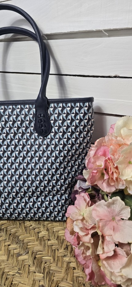 Bolso geometric marino