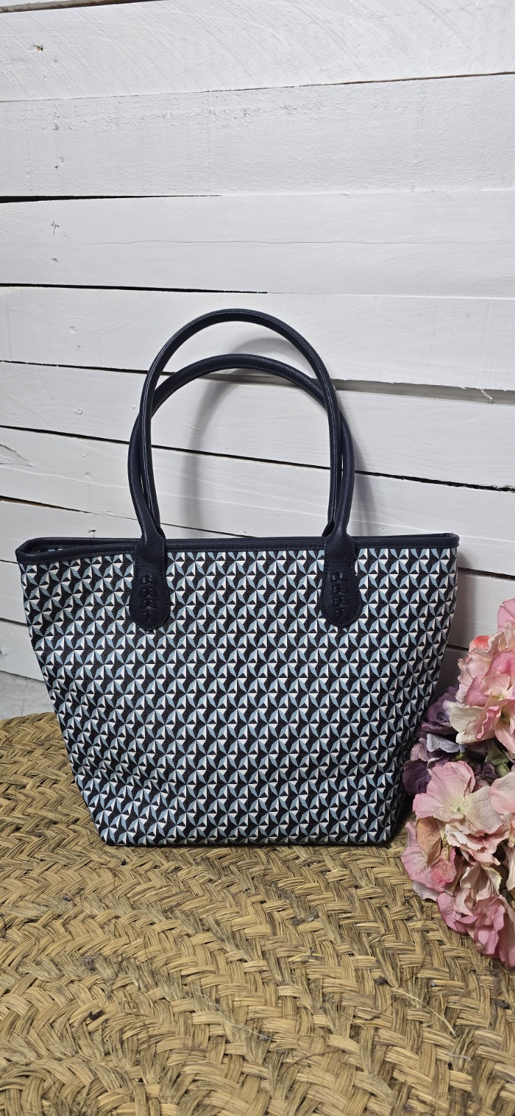 Bolso geometric marino - Imagen 4