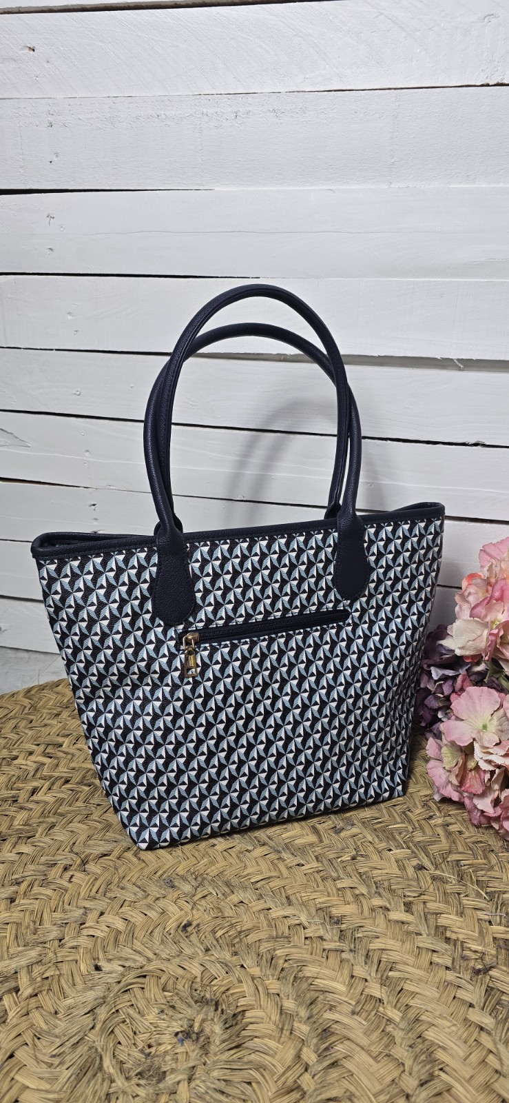 Bolso geometric marino - Imagen 3