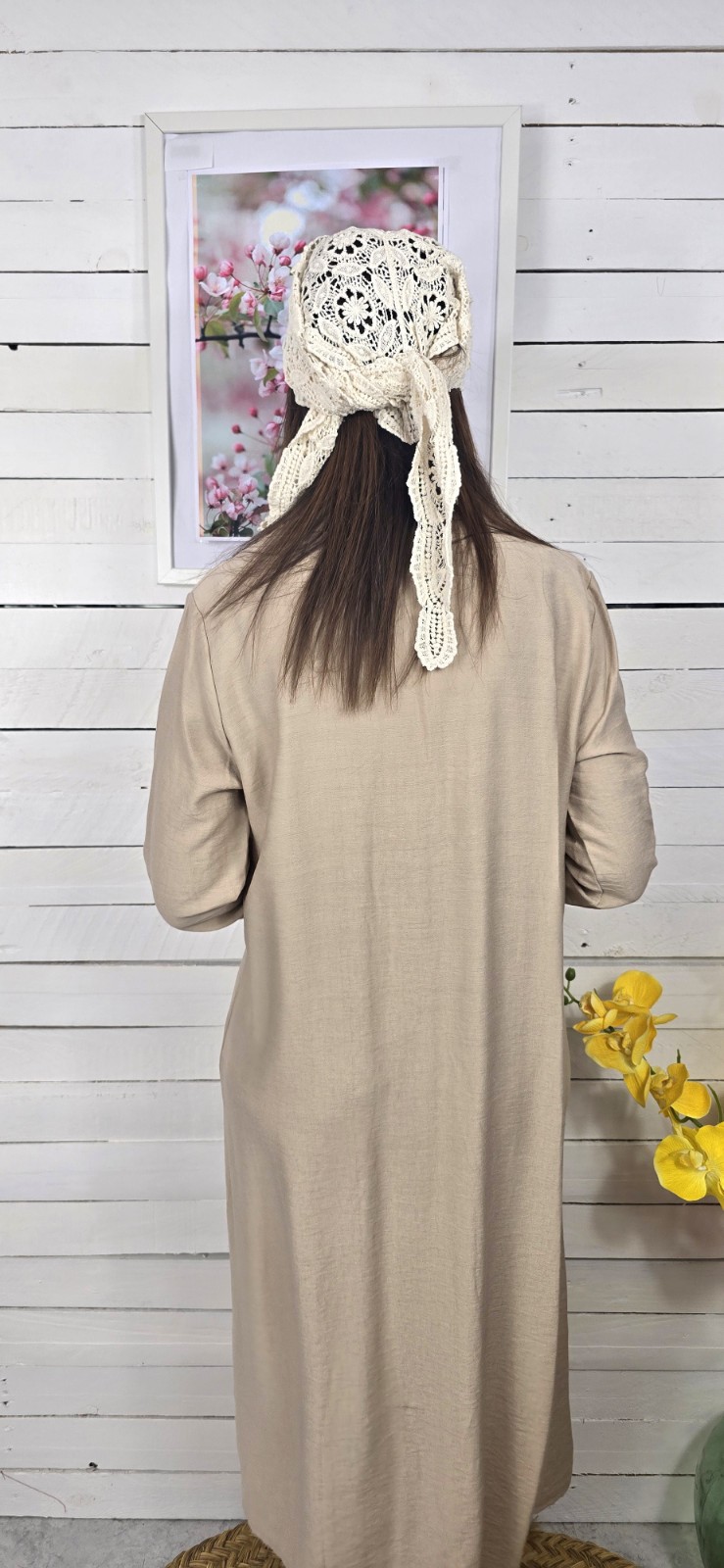 Vestido camisero ice beige - Imagen 2