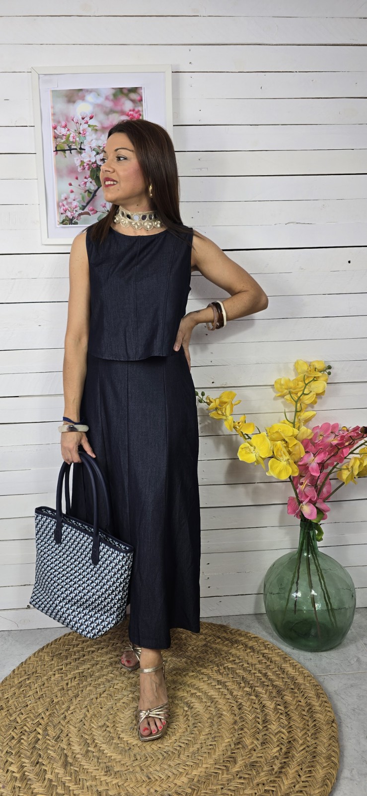 Conjunto liso roma jeans - Imagen 4