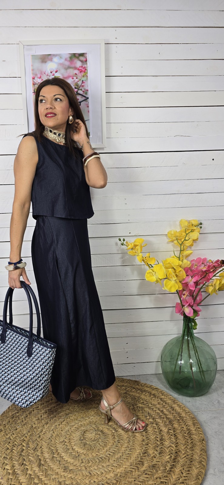 Conjunto liso roma jeans - Imagen 3