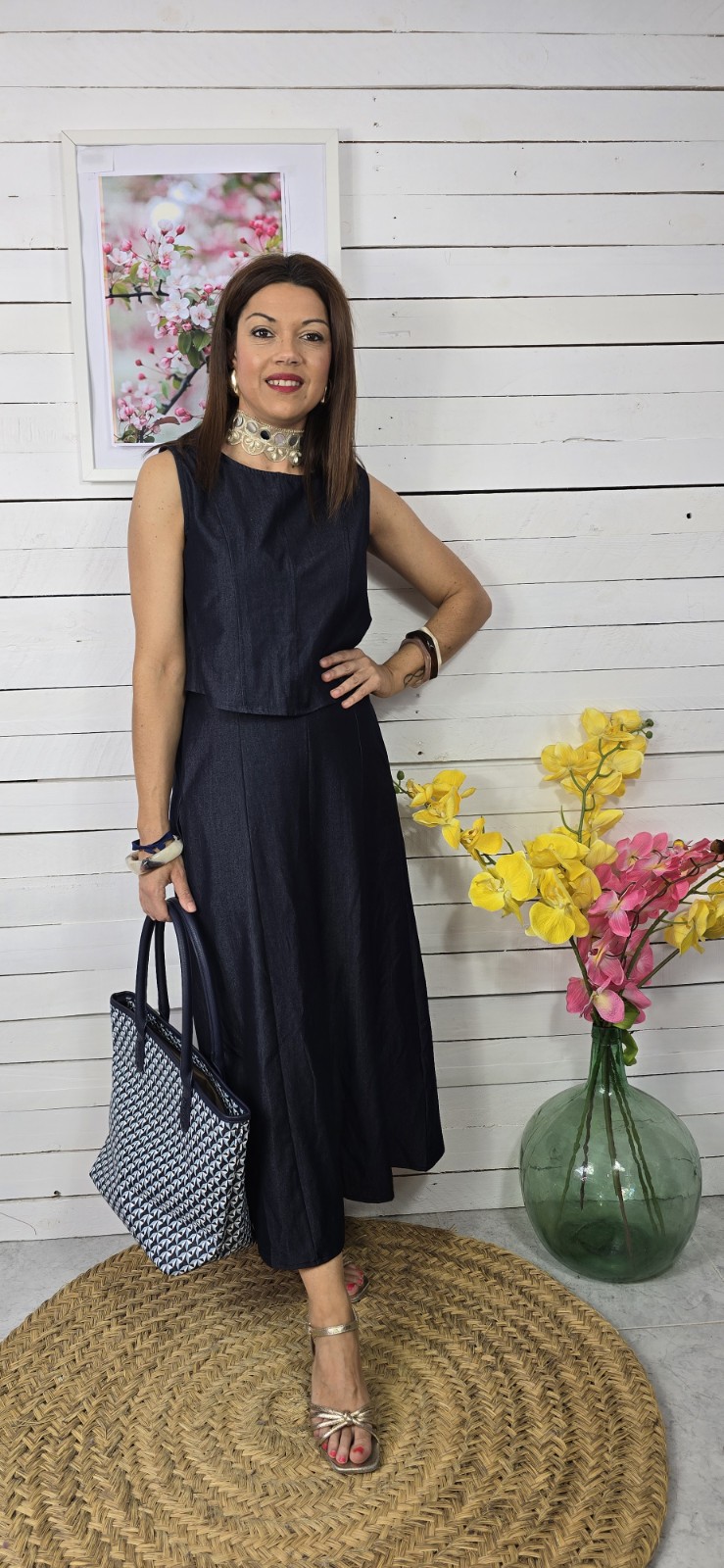 Conjunto liso roma jeans - Imagen 2