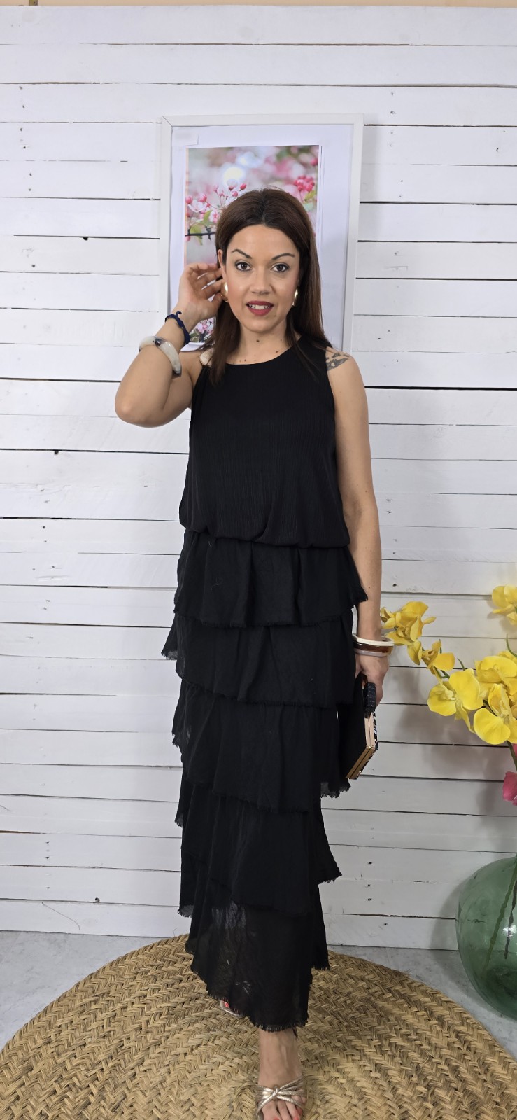 Falda Volantes negro - Imagen 3