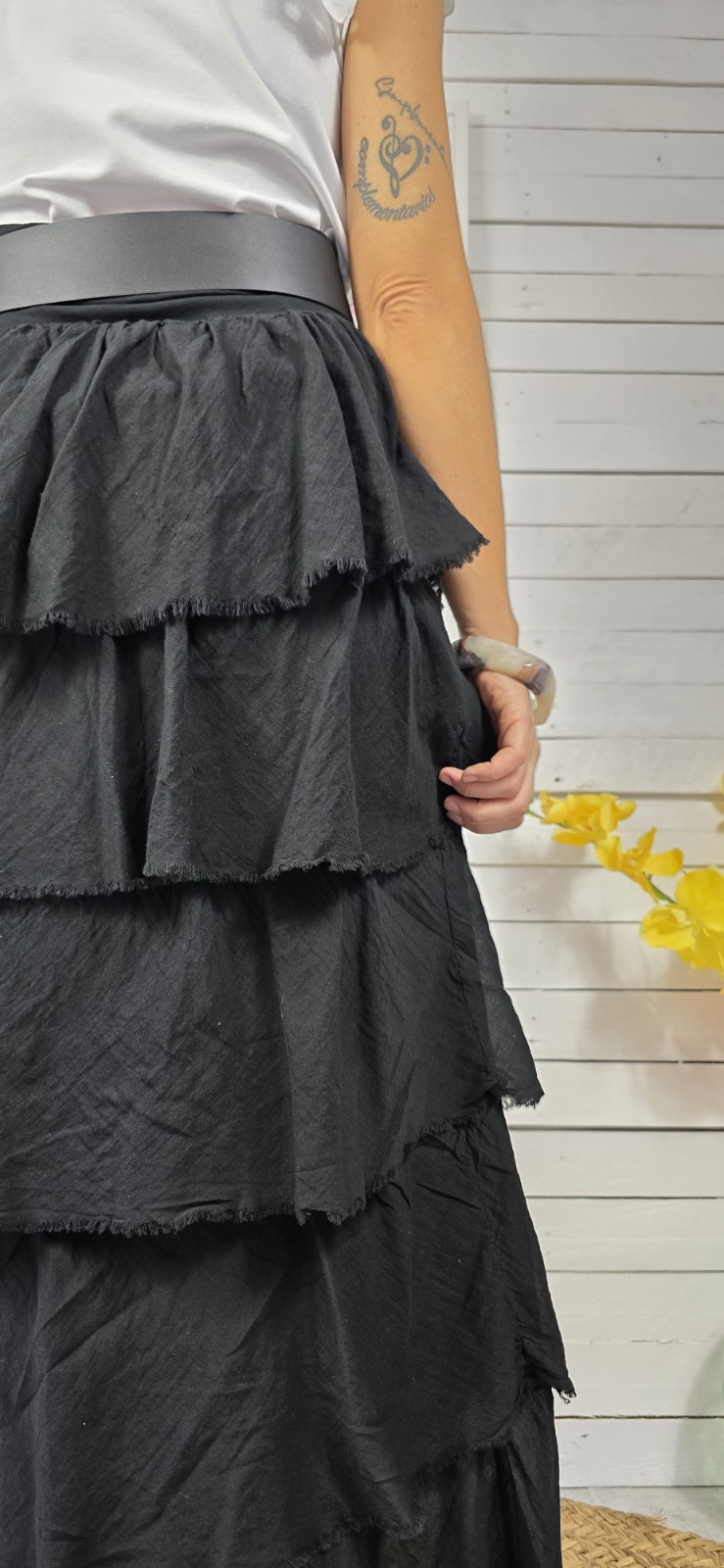 Falda Volantes negro - Imagen 4