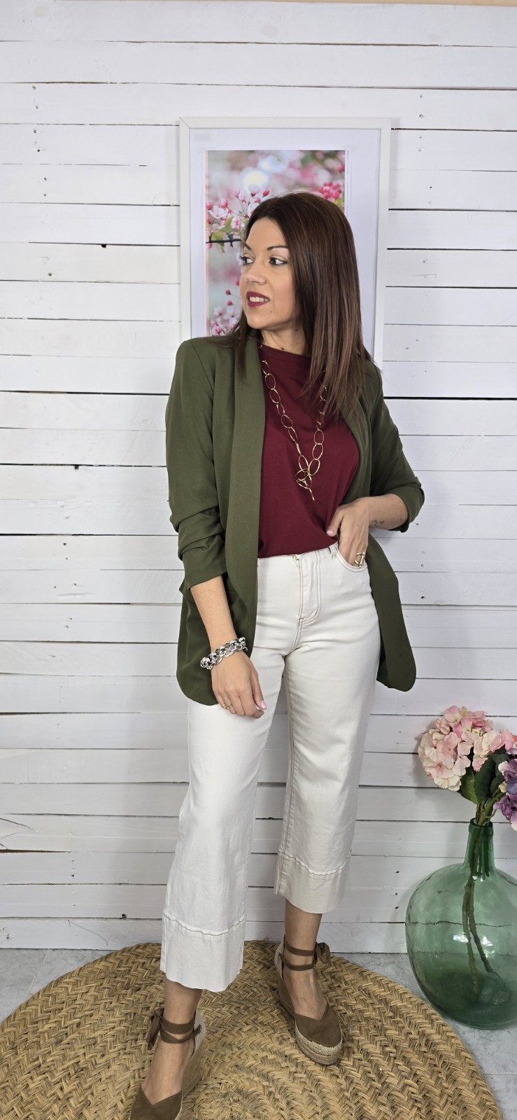Blazer lisa cris kaky - Imagen 3