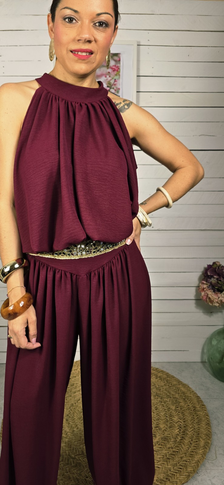 Conjunto fluido burdeo - Imagen 3