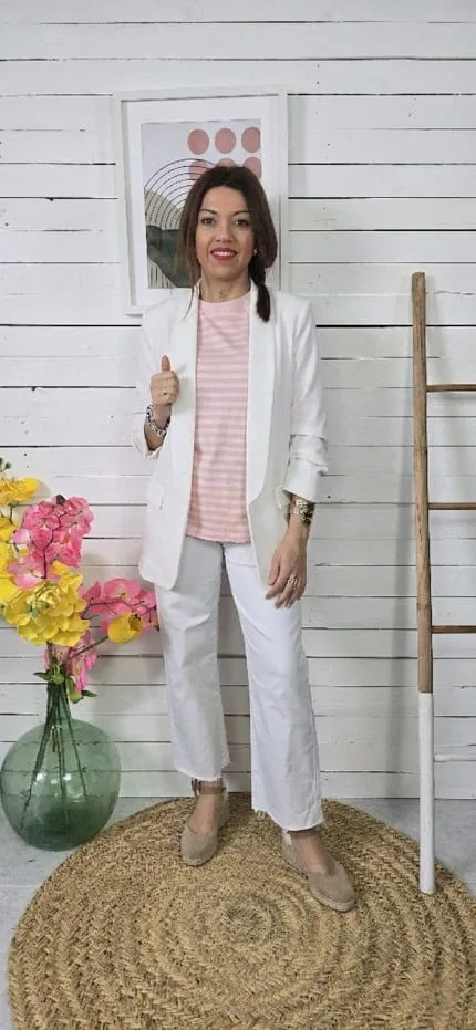 Blazer lisa cris Blanco