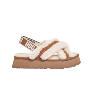 Disco Cross Chesnut Slippers