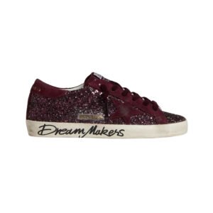 Super-Star LTD In Cherry Glitter With Cherry Suede Star