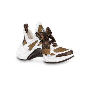 LOUIS VUITTON Archlight 1.0 Sneakers 'White Brown with Brown Ribbon