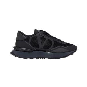 Valentino Garavani Netrunner Low-top Sneakers in Mesh & Calf Suede