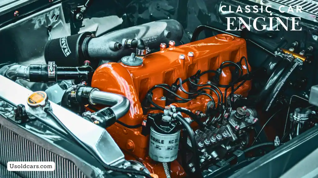 Restoring classic car engine and mechanical systems including pistons, carburetor, and suspension parts