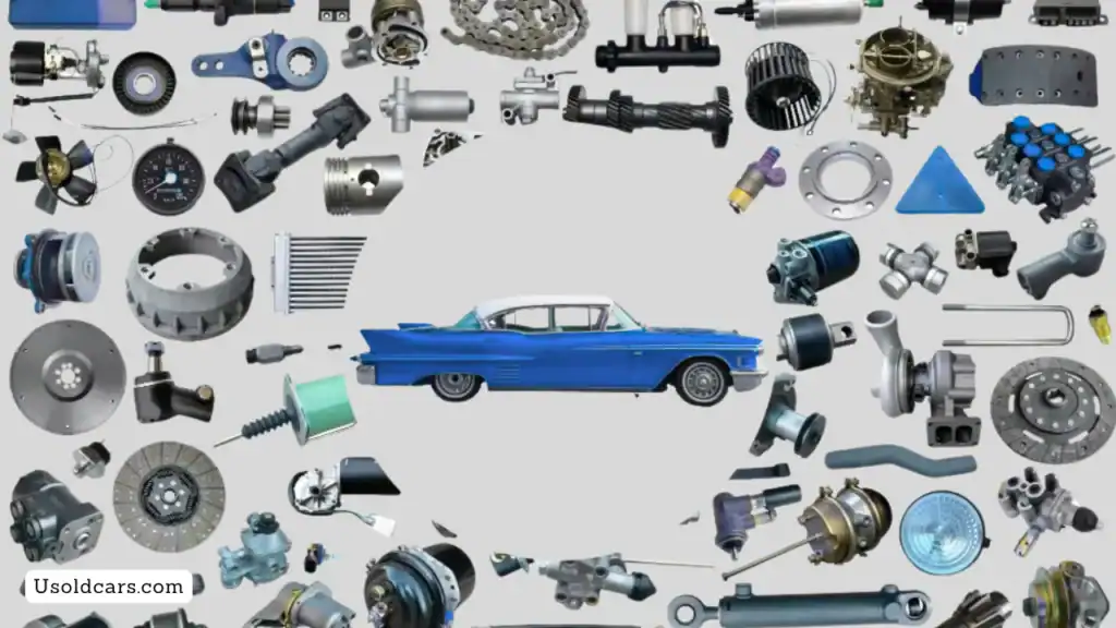 Searching and sourcing rare parts for classic car restoration including original and aftermarket components