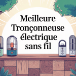 meilleure tronçonneuse électrique sans fil dans un jardin domestique