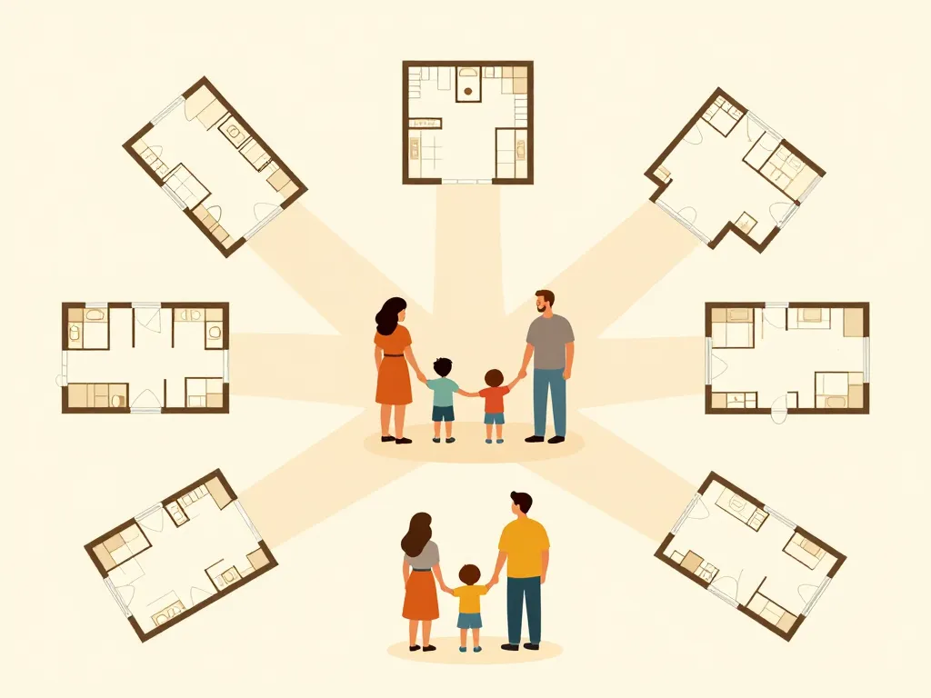 t5 combien de chambre famille croisement plans logement