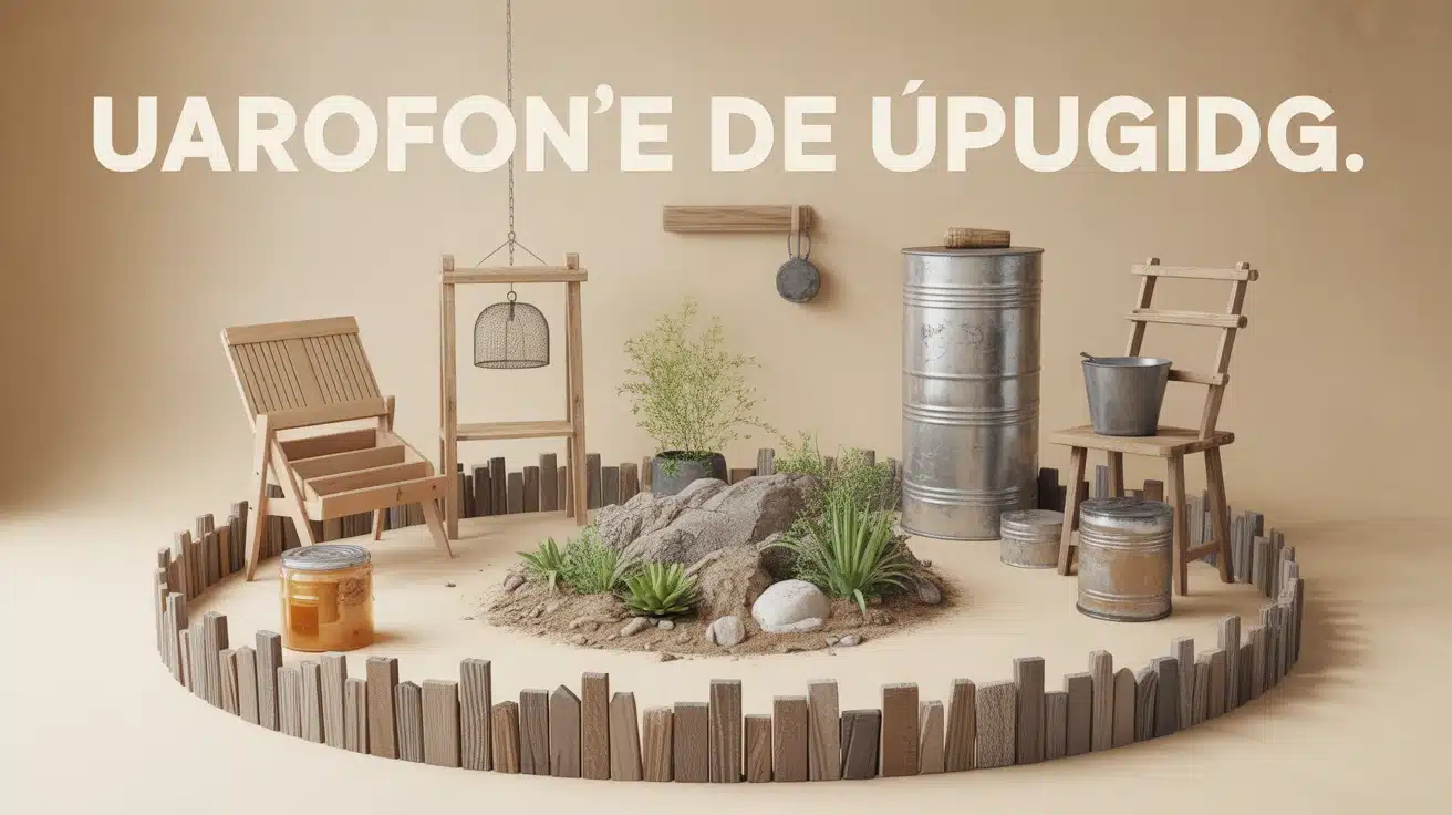 upcycling jardin : décoration avec objets récupérés
