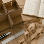 meuble en carton fabrication bibliothèque atelier