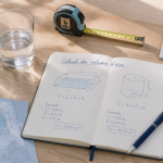 calcul volume d eau carnet et outils