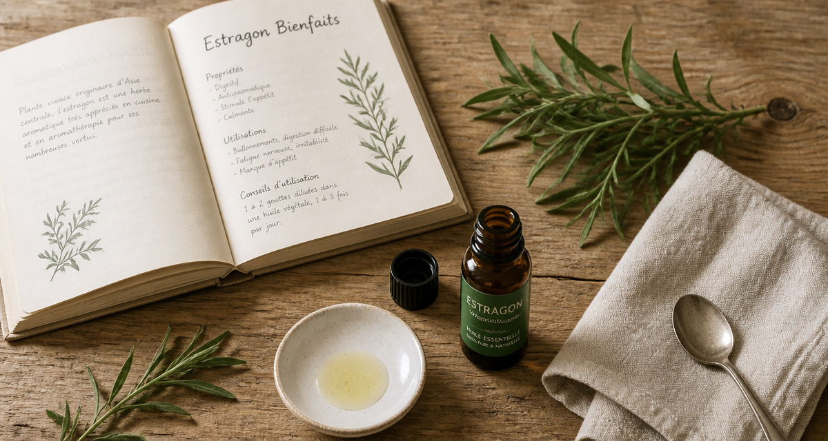 huile essentielle estragon bienfaits sur table