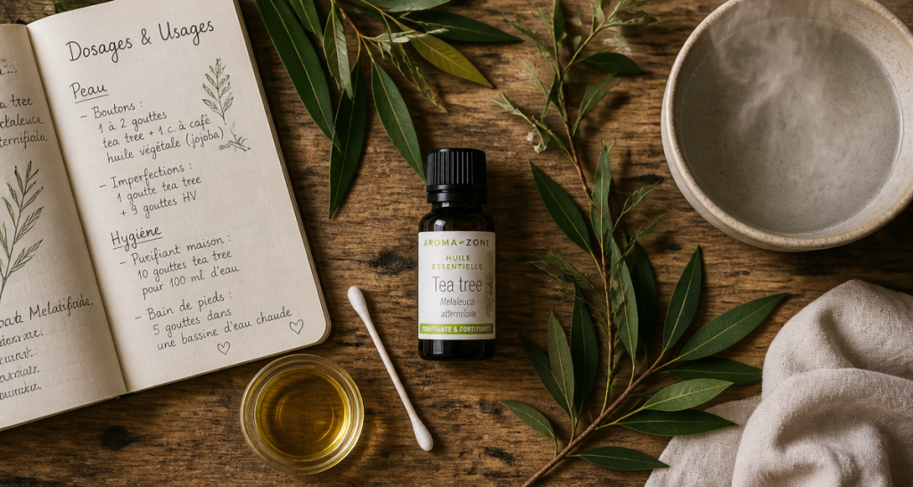 huile essentielle tea tree utilisation dilution et accessoires