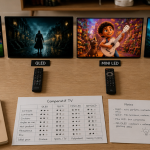 quelle technologie tv choisir comparatif visuel oled qled