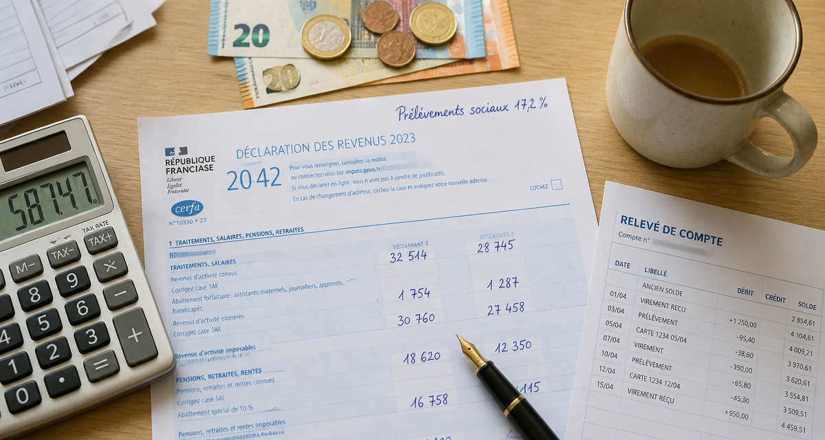 prelevement sociaux sur revenu foncier documents fiscaux