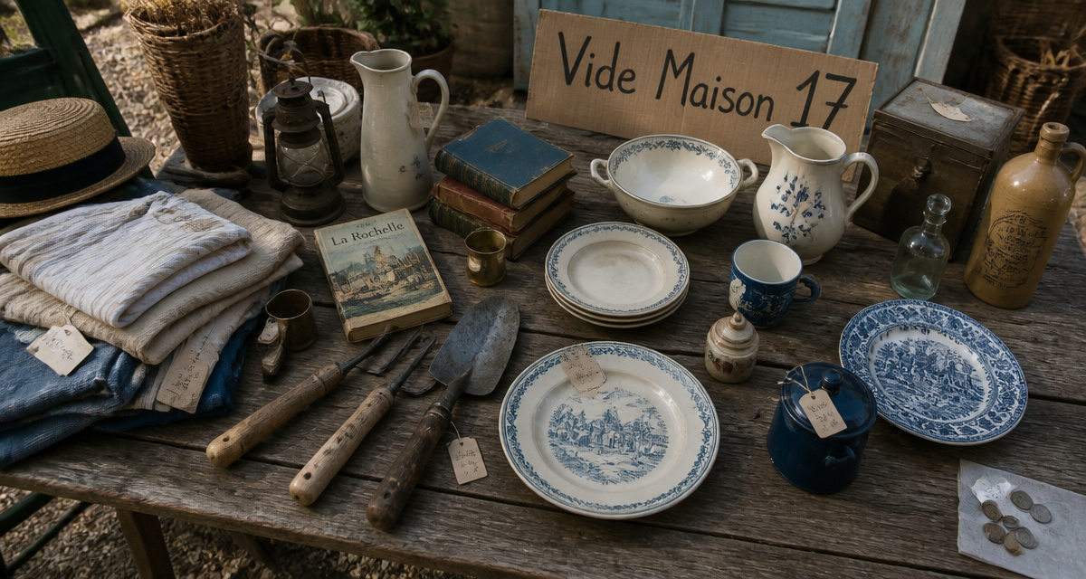 vide maison 17 table objets anciens