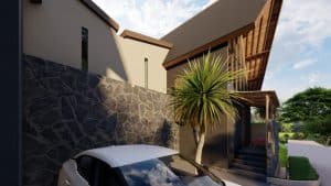 Properti villa dengan pemandangan sawah dan laut dekat Pantai Kelecung, Bali, cocok untuk investasi.