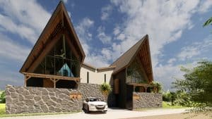 Properti villa dengan pemandangan sawah dan laut dekat Pantai Kelecung, Bali, menawarkan investasi j.
