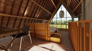 Properti villa dengan pemandangan sawah dan laut, dekat Pantai Kelecung, menawarkan kenyamanan dan k.