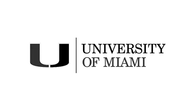 University of Miami black logo