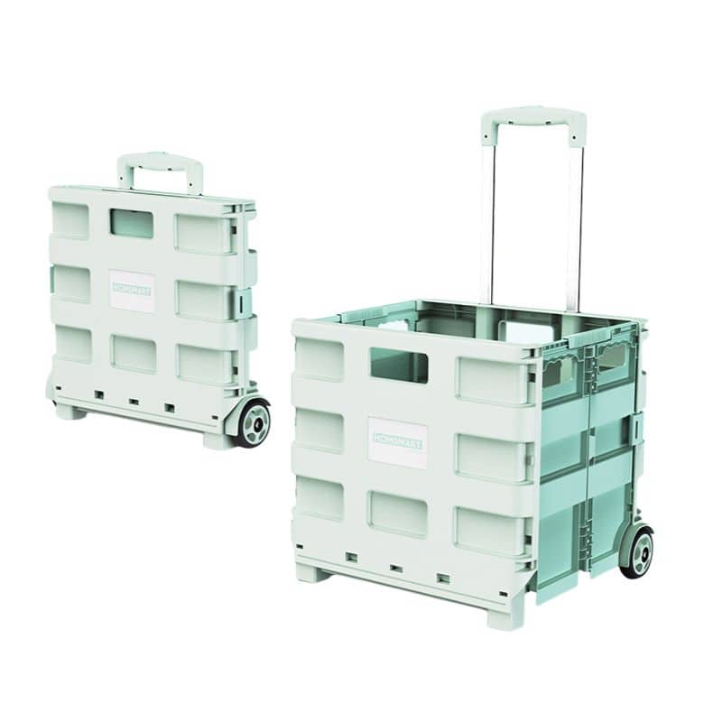 green folding carts with two wheels