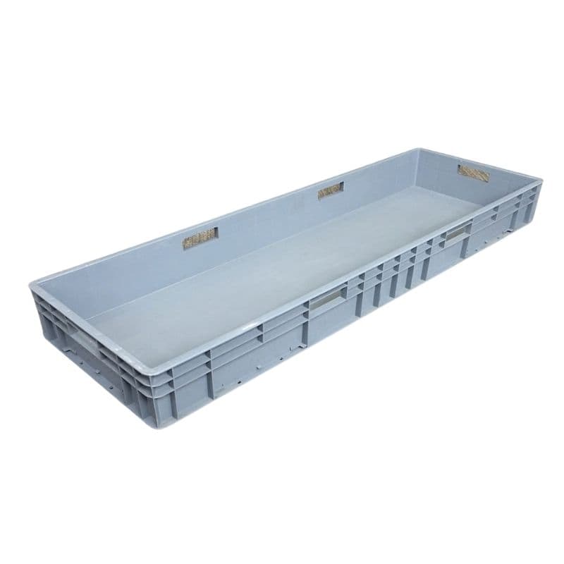 a grey long plastic box