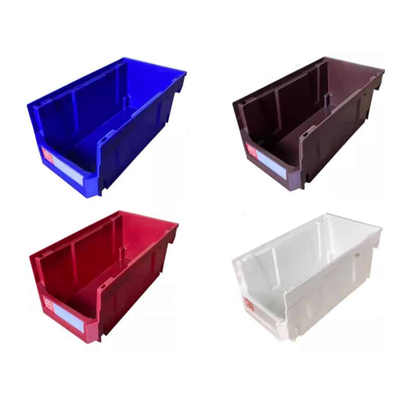 four shelf bins