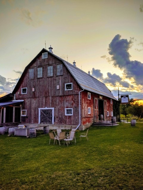 Karlo Estates Barn Sunset