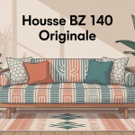 housse bz 140 originale avec motifs graphiques en intérieur stylisé