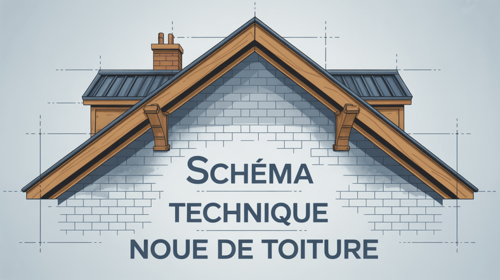 noue de toiture schéma technique vue en coupe