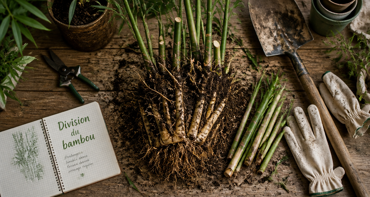 division rhizome ou bouture bambou