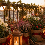 plante de noel exterieur en pot sur balcon