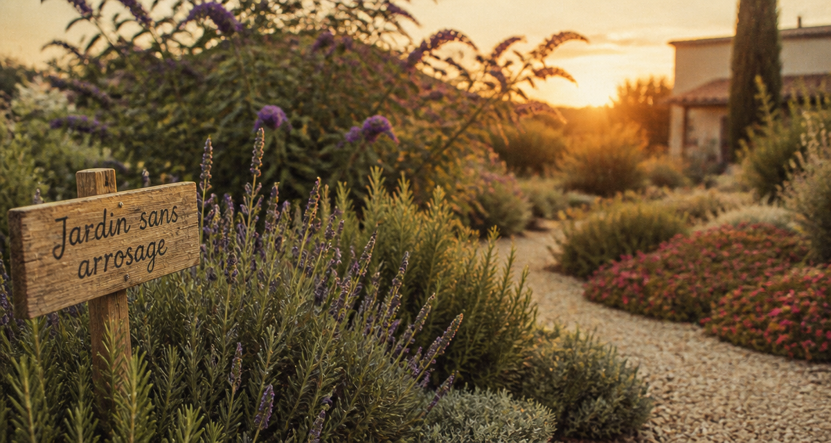 plantes plein soleil sans arrosage lavande romarin jardin sec