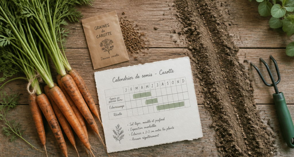 quand semer les carottes image calendrier graines