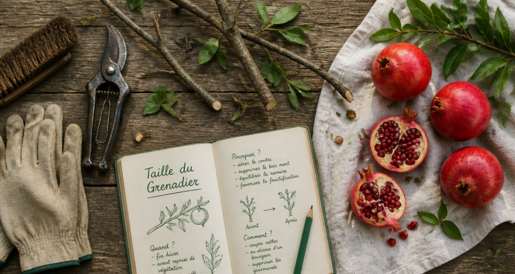 quand tailler le grenadier outils branches et fruits